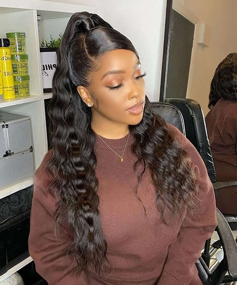 Uglam Clearence 360 Lace Front Loose Wave Wig 250% Density